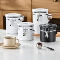 Bình đựng hạt khô, bột khô có van xả hơi 1 chiều bằng inox 304 cao cấp (tặng thìa inox 304)