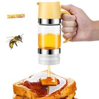 Bình đựng mật ong, Bình đựng mật ong thủy tinh nhỏ giọt 10 Oz không có tay cầm, Hộp đựng xi-rô mật ong cho bánh mì, cà phê hoặc trà