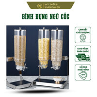 Bình Đựng Ngũ Cốc Inox Cao Cấp - Chuyên Dụng Cho Nhà Hàng, Khách Sạn, Buffet