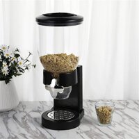 Bình đựng ngũ cốc nhựa màu đen dung tích 3 lít trang trí quầy buffet, trường học, canteen,...