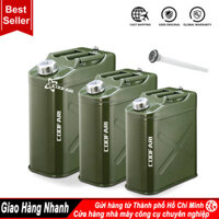 Bình Đựng Nhiên Liệu Bằng Sắt Dày Dung Tích 10L/20L/30L Chuyên Dụng Cho Trống Xe Hơi