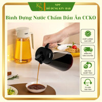 Bình Đựng Nước Chấm Dầu Ăn CCKO Thủy Tinh Nắp Tự Động, Chất Liệu Cao Cấp Dung Tích 550ml/600ml/750ml