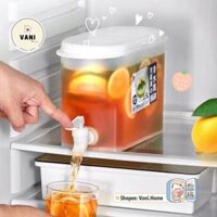 Bình đựng nước có vòi chuyên để tủ lạnh 3,5L - Bình đựng nước detox hoa quả có vòi siêu mát, chịu nhiệt cao LOẠI XỊN