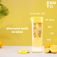 Bình Đựng Nước Đa Năng ZUUTII 1.2L Bình Nước Nhựa Trong Suốt Chịu Nhiệt Có Nắp Có Lõi Lọc Tiện Lợi