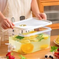 Bình đựng nước detox bỏ tủ lạnh có nắp kèm vòi dung tích 5l