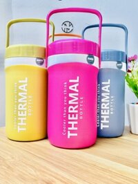 BÌNH ĐỰNG NƯỚC GIỮ NHIỆT 1LÍT MATSU CÓ QUAI XÁCH, NẮP VẶN HÀNG CTY  (3)