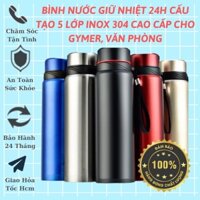 Bình Đựng Nước Giữ Nhiệt Cho Tập Gym, Văn Phòng, Đi Chơi Cấu Tạo Inox 304 An Toàn Cho Sức Khỏe.