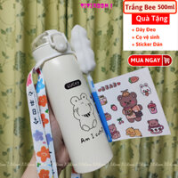 Bình đựng nước giữ nhiệt dễ thương Bình nước có ống hút cho bé cá nhân