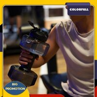 Bình Đựng Nước Hình Quả Tạ Nhiều Màu Sắc 01.vn Dùng Khi Tập Thể Dục / Đạp Xe / Tập gym