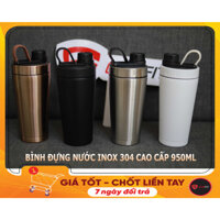 Bình đựng nước inox 304 dung tích 950ml giúp bạn luôn thưởng thức được các thức uống ngon miệng hơn