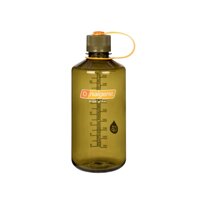Bình ĐỰng Nước  Nalgene Everyday Tritan NMB 1000ml Nalgene Narrow Mouth 32oz Loop Top Water Bottle Olive w/Brown Lid BPA Free