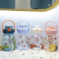 Bình đựng nước nhựa ống hút có dây 1300ml