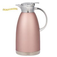 Bình đựng nước nóng giữ nhiệt màu hồng 2,3L Bình đựng chân không bằng thép không gỉ Cách nhiệt hai lớp Cafe Ấm đun nước trà Nồi