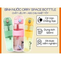 bình đựng nước orry space botte chất liệu tritan chịu nhiệt tốt độ bền cao dung tích 520ml