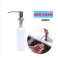 Bình Đựng Nước Rửa Chén Gắn Vào Chậu Rửa Chén Inox SUS304 - Bình Nước Xà Bông Gắn Vào Chậu Rửa