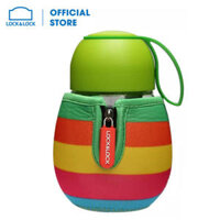 Bình đựng nước thủy tinh có bọc giữ nhiệt INSECT Lock&Lock LLG652GRN (390ml – xanh lá)