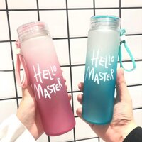 Bình đựng nước thủy tinh hello master 400ML