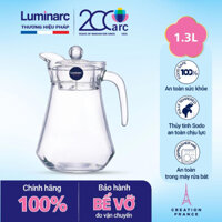 Bình đựng nước thủy tinh Luminarc ARC màu trắng 1,3L - G2662 | Hàng chính hãng