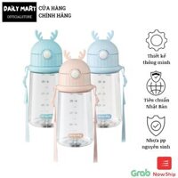 Binh Đưng Nươc Tre Em, Bình Nước Cho Bé Cao Cấp GOKI RUDY Inochi Co Ông Hut 450ml