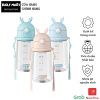 Binh Đưng Nươc Tre Em, Bình Nước Cho Bé Cao Cấp GOKI RUDY Inochi Co Ông Hut 450ml