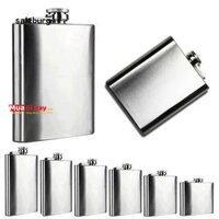 Bình đựng rượu cognac Pocket Hip Flask Inox 304 xịn trơn không logo đút túi quần phong cách hippo sành điệu