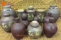 Bình đựng rượu loại 5 lít gốm bát tràng