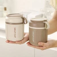 Bình đựng thức ăn cách nhiệt bằng thép không gỉ, Hộp đựng súp, Giữ thức ăn / chất lỏng Giữ ấm hoặc giữ ấm chống lạnh, dễ lau chùi