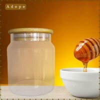 Bình đựng thủy tinh tròn có nắp 500ml Hộp đựng nước sốt văn phòng Bàn ăn gia đình