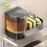 Bình đựng xà phòng cầm tay LIUJIR có khay thoát nước làm dày nhà