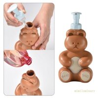 Bình Đựng Xà Phòng Rửa Tay Tạo Bọt Hình Gấu Hoạt Hình