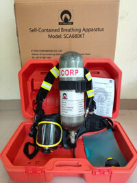 Bình dưỡng khí Mặt nạ phòng độc cách ly có mặt trùm và bình khí thở loại SCA680KT Hàn Quốc có sẵn