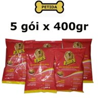 Bình Dương-Thức Ăn Cho Chó Hạt FIB'S 5 gói x 400gr  - Dog food FIB's Petida