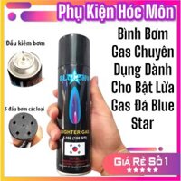 Bình gas bơm bật lửa hộp quẹt bluestar chính hãng của hàn quốc