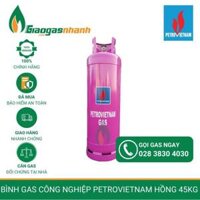 Bình gas công nghiệp Petrovietnam Hồng 45kg