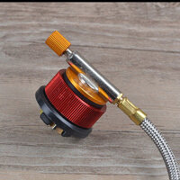 Bình gas dài ngoài trời, đầu đốt, đầu cắm trại, đầu nối, bình gas Kiểu thẻ, phụ kiện chuyển đổi hình tròn đa chức năng QLWJ