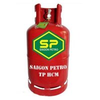 Bình Gas Mới Vỏ + Nước Gas 12kg Gas Saigonpetro TPHCM Màu Đỏ