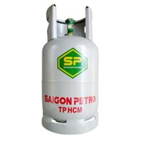 Bình Gas Mới Vỏ + Nước Gas 12kg Gas Saigonpetro TPHCM Màu Xám