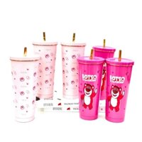 BÌNH GẤU LOTSO 750ML  Ly Giữ Nhiệt 750ML Hoạ tiết Hoạt Hình tặng 3 phụ kiện. Cốc giữ nhiệt-MA: COCGIUNHIET6