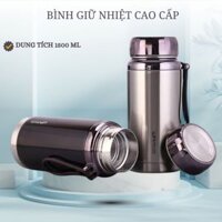 Bình giữ nhiệt 1,5 lít-bình giữ nhiệt 1500ml - bình nhiệt baol-Bình giữ nhiệt kim cương inox 304 nóng lạnh