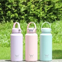 Bình giữ nhiệt 1L khắc tên WOTOCUP cao cấp, Bình nước giữ nhiệt 1 LÍT inox 304 binhgiunhiet.hcm