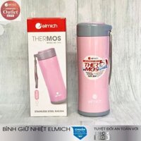 Bình giữ nhiệt 2 lớp inox 304 Tráng Bạc (ELMICH 2247918) 420ml Mầu Hồng