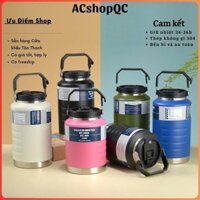 Bình giữ nhiệt 2L, chân không 24 giờ, thép không gỉ, nắp tay cầm tiện lợi, lý tưởng cho thể thao.