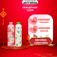 Bình giữ nhiệt 2Lock Korea, dung tích 1L, giữ nóng 8 tiếng, giữ lạnh 12 tiếng.