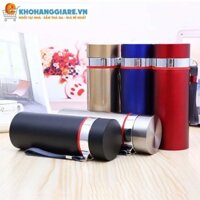 Bình giữ nhiệt 3 lớp chất liệu inox có dây đeo tiện lợi dung tích 500ml