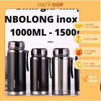 Bình giữ nhiệt 304 xịn xò giữ nóng, lạnh 12h  Đồ gia dụng Như Ý  - Đen,S1000ml