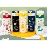 Bình Giữ Nhiệt 480ml Sus304  Hoạ Tiết Dễ Thương