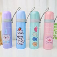 Bình giữ nhiệt 500ml Heo con Inox 304 dễ thương cute TY0324