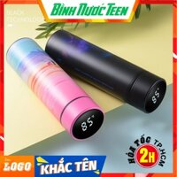 Bình Giữ Nhiệt 500ml Nắp Cảm Ứng Nhiệt Độ Inox 304 Bình Đựng Nước Nóng Lạnh Cao cấp Q038B