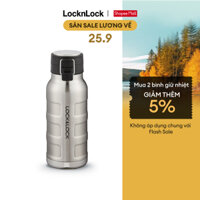 Bình giữ nhiệt bằng thép không gỉ Lock&Lock Bumper Bottle 470ml LHC4141SLV