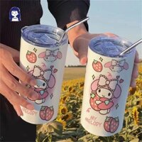 Bình giữ nhiệt bằng thép không gỉ 304 có ống hút Ice Office Water Cốc cà phê Mỹ